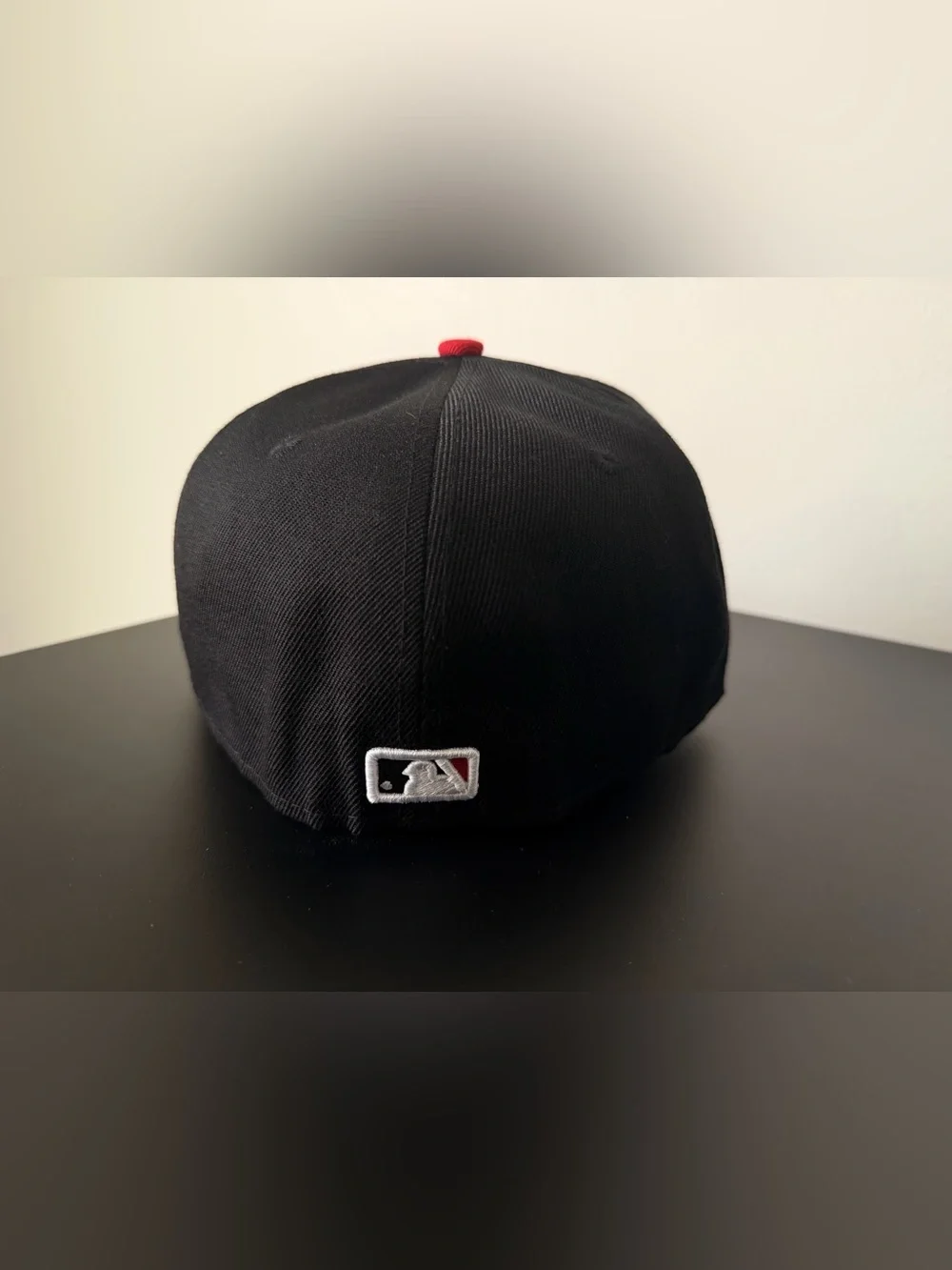 New Era Black & Red Atlanta 'A' Character Fitted Cap